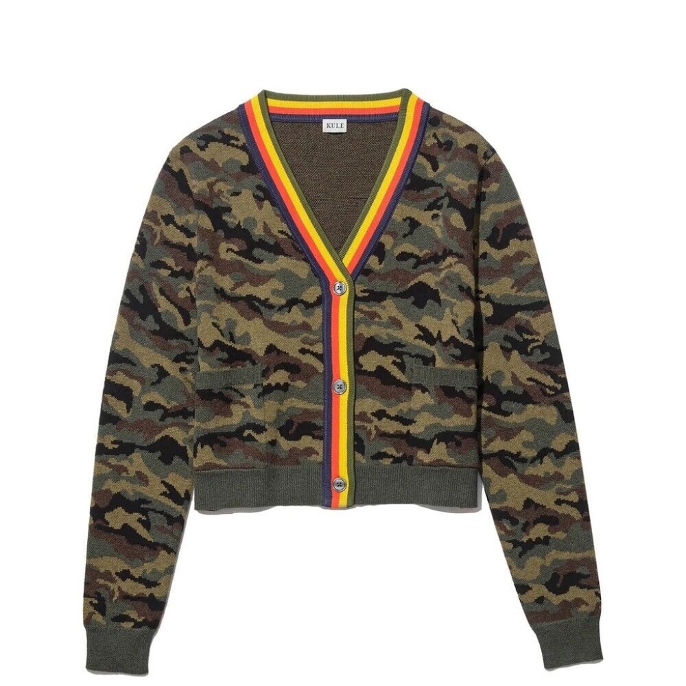 Kule Camo The Jane Sweater Cardigan S